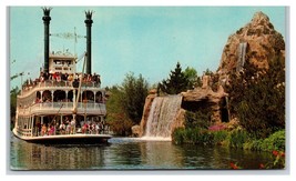 Marchio Twain Fiume Barca Disneyland California Ca Unp Cromo Cartolina C-9 T7 - £3.16 GBP