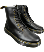 Dr Marten&#39;s Airwalk Women&#39;s Zavala Black Leather Combat Boots size 10 NWOT - $70.83