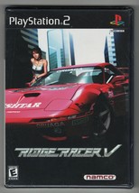1999 Ridge Racer V PS2 New Factory Sealed UPC Punch Hole Black Label 1st... - $84.99