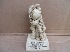 Vintage 1970&#39;s Cm Paula Co Figure Old Golfers Never Die They Loose their Balls - £11.15 GBP