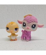 Littlest Pet Shop CUTEST PETS Chick #2419 &amp; Lamb/Sheep #2420 LPS - $361.84 MXN