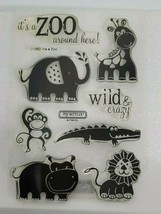 CTMH Acrylic Stamps C1360 It&#39;s a Zoo My Acrylix Stamp Set Cards - $14.99