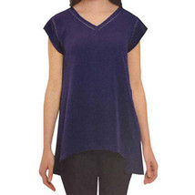 Ellen Tracy Womens Tunic Top Size Small Color Poseidon Blue - £18.37 GBP