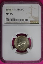 1942 P MS 65 Thomas Jefferson Nickel Rotated Die NGC Certified Authentic... - £31.73 GBP