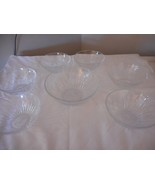 Vintage set of 7 Crystal (?) glass bowls  - $23.99