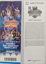 West Coast Conference Championships Las Vegas Session 2 Mar 7 2013 Ticke... - €4,23 EUR
