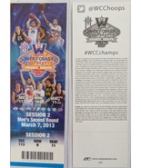 West Coast Conference Championships Las Vegas Session 2 Mar 7 2013 Ticke... - $6.91 CAD