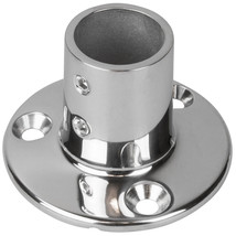Sea-Dog Rail Base Fitting 2-3/4&quot; Round Base 90° 316 Stainless Steel - 1&quot; OD - $33.10