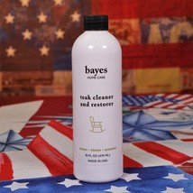BAYES Home Care Teak Cleaner &amp; Restorer Cleans, Shines, Protects 16 Oz. ... - £10.02 GBP