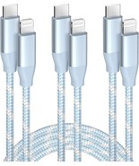 USB C to Lightning Cable 3 Pack 6FT Apple MFi Certified iPhone Charger F... - £19.88 GBP