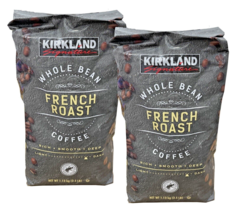 2 Packs Kirkland Signature Whole Bean Coffee, French Roast, 2.5 lbs - £31.25 GBP