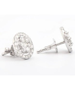 NEW 14K White Gold Earrings | 0.75 cts. | Certified Diamo... - £1,236.82 GBP