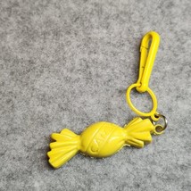 Vintage 1980s Plastic Bell Charm Yellow Candy For 80s Necklace - £14.42 GBP