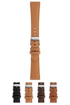 Morellato Flake Vegan Nubuck Leather Watch Strap - Black - 18mm - Chrome-plated  - £30.52 GBP