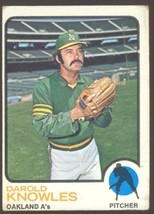 Oakland Athletics Darold Knowles 1973 Topps Baseball Card # 274 vg - £0.37 GBP