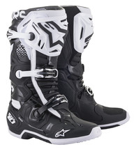 Alpinestars Tech 10 Black White MX ATV Moto Mens Adult Boots Motocross MX ATV - £517.77 GBP