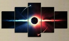 Multi Panel Print Yin Yang Star Canvas 5 Piece Wall Art Outer Space Univ... - $529.59 MXN+