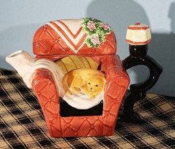Teapot, Mini,  Cat in Chair by Houston Harvest - $19.95