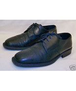   Todd Welsh Men&#39;s Shoes Size US-9.5D/EU-42 Black Leather Made in Italy - $13.98