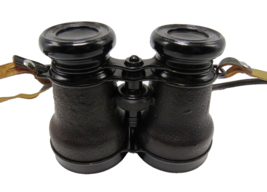 Antique Leather-Covered Binoculars w/Leather Case - NICE! - $24.95