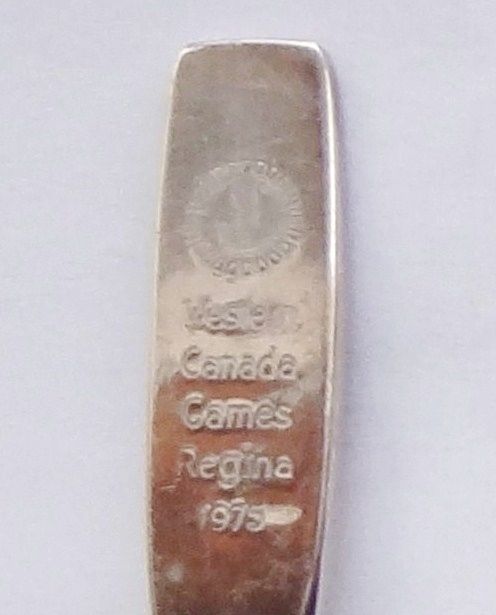 Collector Souvenir Spoon Canada Saskatchewan Regina Western Canada Games 1975 - $4.99