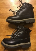 TKS Child Black Mid Top Slip Resistant Boots Size US 11 EU 28.5 MX 18 UK 10.5 - £11.29 GBP