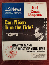 U S NEWS World Report Magazine December 3 1973 Can Nixon Turn the Tide Watergate - £11.26 GBP