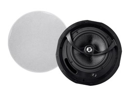 Monoprice 2-Way Carbon Fiber In-Wall Speakers 8 Inch (Pair) 12 WATTS 136... - $130.55