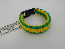 Magic Touch Corp Paracord Gold Green Bracelet Camping Survivial Hiking Emergency - $9.99