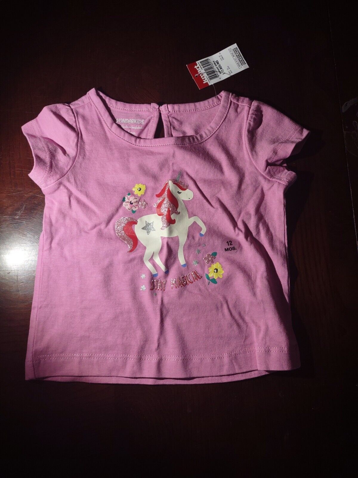 Wonderkids Unicorn 12 Months "Stay Magical" Short Girls - $15.72