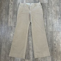 Vintage GAP Y2K Size 6 Tan Boot Cut Flare Low Rise Stretch Corduroy Pants 30x30 - £22.33 GBP