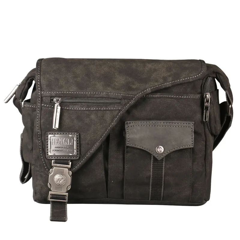 Ruil Men Canvas Multifunction Crossbody Bag Retro Handbags Travel Wear R... - $211.98