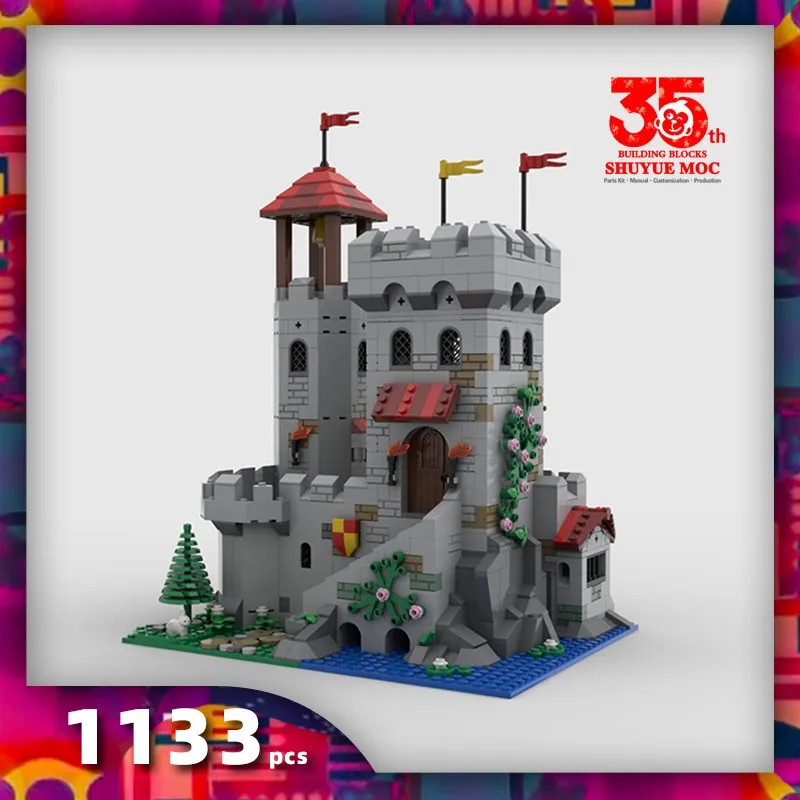 medieval castle block lion castle blocks architecture castle bricks outpost - £135.20 GBP