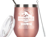 Mothers Day Gifts for Mom from Daughter Son, Mamasaurus Tumbler Don&#39;T Me... - $20.50