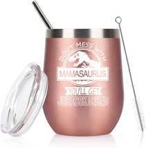 Mothers Day Gifts for Mom from Daughter Son, Mamasaurus Tumbler Don&#39;T Mess with  - £16.12 GBP