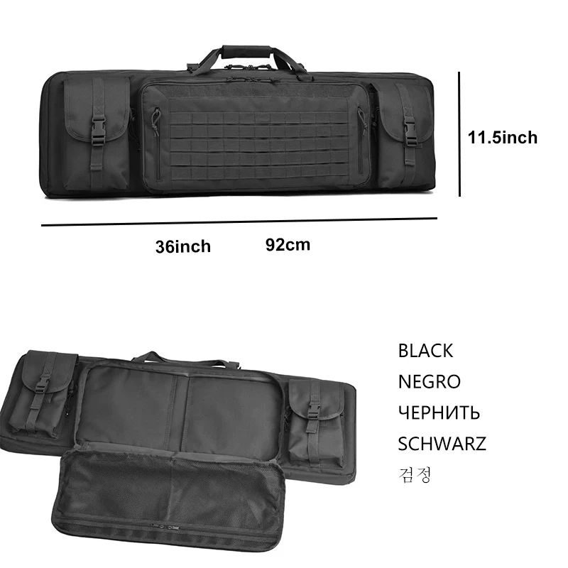  Rifl Bag Double  Case Waterproof Carbine Backpack Molle System Ruack Tranation  - £411.76 GBP