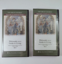 The Great Courses Philosophy As Guide to Living DVD &amp; Books 1 &amp; 2 - £10.94 GBP