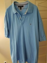 Tommy Hilfiger mens XXL polo shirt, pale blue - £13.27 GBP