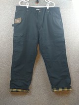 Wrangler Riggs Workwear Pants Mens 40X30 Relax Fit Flannel Lined Ranger Ripstop - £30.25 GBP