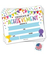 Confetti Certificate of Achievement | Set of 25 | Awards - $22.39 CAD