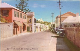 York Street St. George&#39;s Bermuda Postcard PC568 - £3.99 GBP