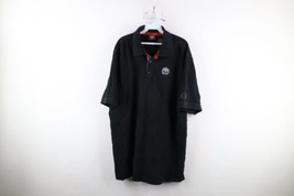 Vintage Harley Davidson Mens XL Distressed Skull Fire Flames Collared Polo Shirt - £46.67 GBP