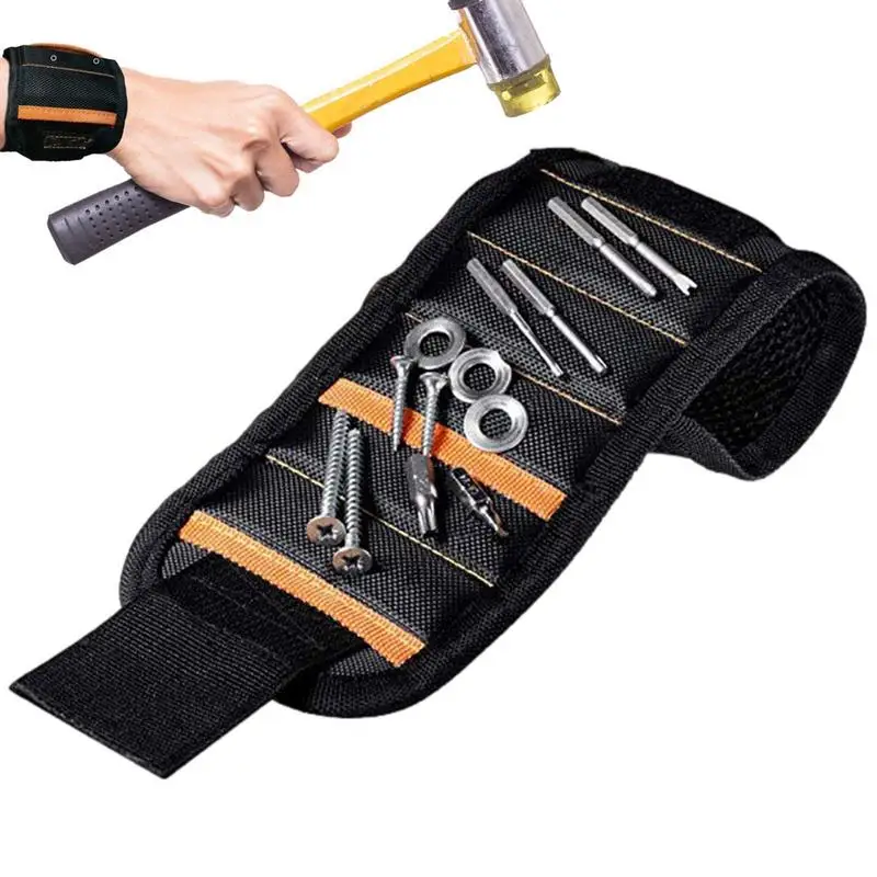 10/15/20 Magnetic Wrist Tool Bag with Pockets Strong Magnet Screws Wrench Drill  - £49.23 GBP