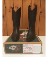 Diamond J Western Boots 51010L Chocolate Deertan Womens Size 8B - £8.01 GBP