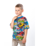 Boys’ Printed Cotton T-Shirt – Comfortable Fit &amp; Vibrant Design, Summer,... - $272.24 MXN+