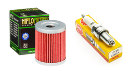 Tune up Kit Oil Filter NGK Spark Plug Suzuki LT 300 300E Quadrunner LT 2... - £6.17 GBP