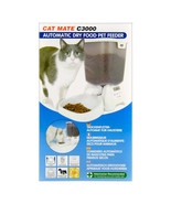 Cat Mate C3000 Automatic Dry Food Pet Feeder with LCD Screen and 3-Year ... - £77.83 GBP