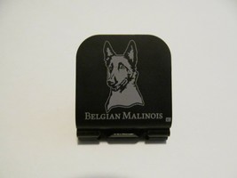 Belgian Malinois Head Image Laser Etched Aluminum Hat Clip Brim-it - $11.99