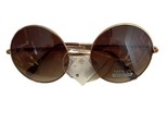 Unbranded Round Circle Sunglasses John Lennon Style Classic Unisex Gold ... - $8.46