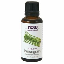 NOW Essential Oils, Lemongrass Oil, Uplifting Aromatherapy Scent, Steam Disti... - £9.19 GBP